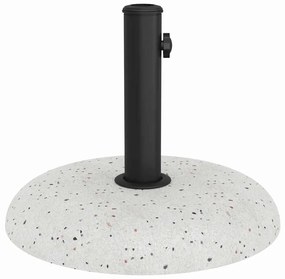Base de Guarda-sol para Postes de 37/42/52/58mm em Concreto Branco de