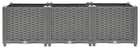 Canteiro elevado 120x40x38 cm polipropileno