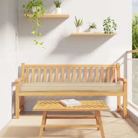 vidaXL Cushion de Pallet para Banco Bege 180x40x8 cm Tecido Oxford