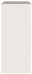 Cômoda vidaXL "DRAMMEN" Branca 76,5x40x91 cm Madeira Sólida de Pinho
