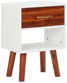 Mesas de cabeceira 2 pcs 40x30x57 cm madeira de acácia maciça