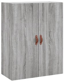 Armário alto 69,5x34x180 cm derivados de madeira sonoma cinza