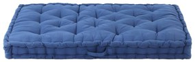 Almofadão p/ móveis de paletes algodão 120x80x10 cm azul-claro