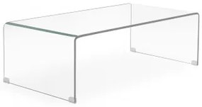 Mesa De Centro De Vidro Transparente (110x55 Cm) Crhis Transparente - Sklum