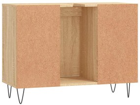 Armário p/ casa banho 80x33x60cm deriv. madeira carvalho sonoma