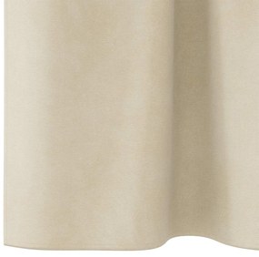 Cortinas Blackout vidaXL com Alças de Pendurar 2 pcs Veludo Creme