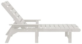 Sofá de Sol Branco 53x162x98.5 cm HDPE