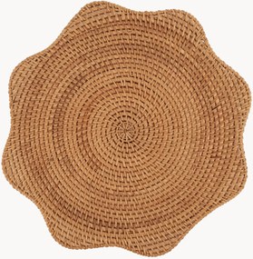 Individuais de mesa em vime artesanal Scallop