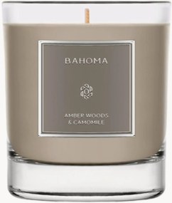 Vela perfumada artesanal Amber Woods & Chamomile (ervas, camomila, almíscar)