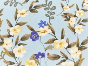 Conjunto de 2 almofadas de exterior com motivo floral azul ⌀ 40 cm VALLORIA Beliani
