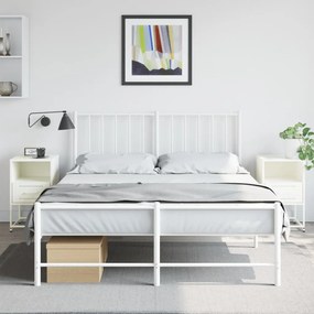 vidaXL Mesas de cabeceira 2 pcs 36x39x60,5 cm aço branco