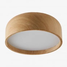 Plafon De Teto Em Ferro Glatzer Madeira Natural - Sklum