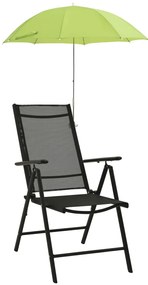 Guarda-sóis para cadeira de campismo 2 pcs 105 cm verde