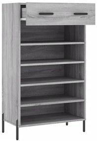 Sapateira 60x35x105 cm derivados de madeira cinzento sonoma