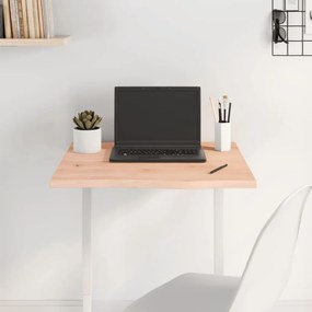 vidaXL Tampo de mesa 60x60x2 cm carvalho maciço não tratado