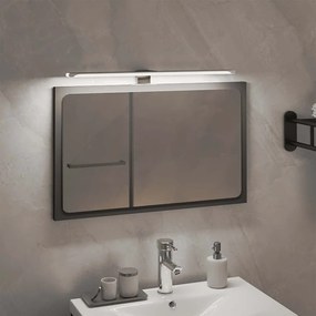 vidaXL Luz LED para espelho 7,5 W 6000 K 50 cm branco frio