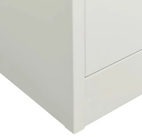 Armário de escritório 90x40x180 cm aço cinzento-claro
