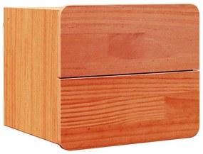 Mesa-de-cabeceira com gaveta 2 pcs Castanho 39 x 34 x 33 cm