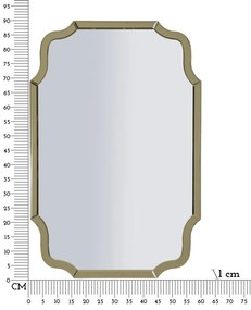 ESPELHO DE PAREDE ISTANBUL 60X1X90 CM (TAMANHO INTERNO DO ESPELHO 54X84,5 CM) DOURADO