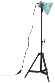 Candeeiro de pé 25 W 35x35x65/95 cm E27 azul desgastado