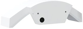 Candeeiros parede LED p/ exterior 2 pcs alumínio fundido branco