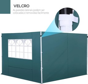 2 Paredes Laterais para Tenda 3x3 m Parede Lateral de Substituição de