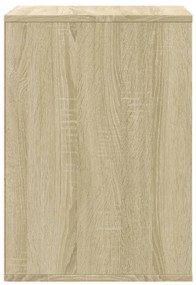 Cómoda com 3 Gavetas - 60x41x58 cm - derivados de madeira - carvalho s