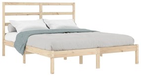 Cama sem colchão 120x200 cm madeira de pinho maciça