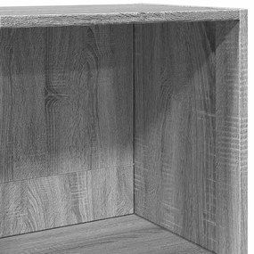 Estante 60x30x114 cm derivados de madeira cinzento sonoma