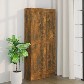 Estante 82,5x30,5x185,5 cm derivados de madeira carvalho fumado
