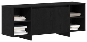 Estante de TV vidaXL - Carvalho Preto - 120x30x40.5 cm - Feito de Made