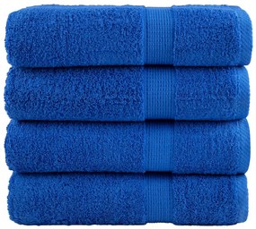 Toalhas de banho premium SOLUND 4 pcs 70x140 cm 600 gsm azul