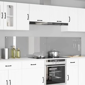 vidaXL Proteção de Cozinha 2 pcs Cinzento-claro 110 x 50 cm