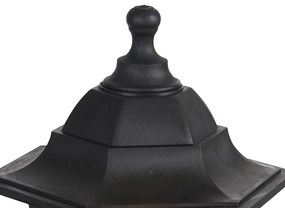 Lanterna romântica preta IP44 - NEW HAVEN Clássico / Antigo
