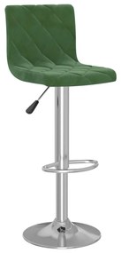 Bancos de bar 2 pcs veludo verde-escuro