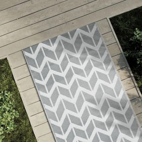Tapete de exterior 80x150 cm ARAKIL PP cinzento