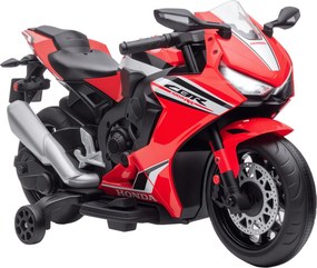 HOMCOM Mota Elétrica com Licença HONDA para Crianças de 3-5 Anos Mota a Bateria 6V com Farol Buzina Música 90x44x52cm Vermelho | Aosom Portugal