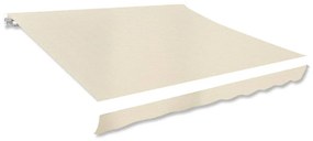 vidaXL Lona para toldo creme 350x250 cm
