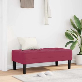 vidaXL Banco Vermelho Vinho 113x57x39 cm Veludo