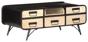 Mesa de centro 100x50x40 cm madeira de mangueira maciça