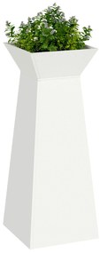 Suporte para Plantas Branco Metal 40 x 40 x 101 cm