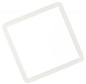 Candeeiro de Teto Moderno Branco 40cm Quadrado c/ LED Dimerizável 3 Níveis IP44 - Steve Moderno