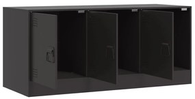Móvel de TV 99x39x44 aço preto