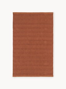 Tapete artesanal para interior e exterior com padrão geométrico Rune