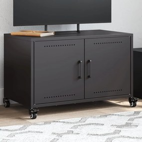 Móvel de TV 68x39x43,5 cm aço preto