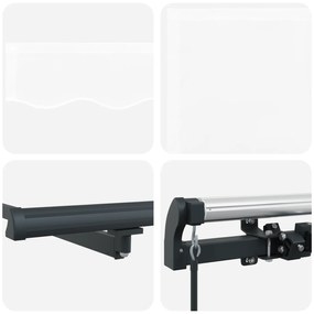 Toldo Retrátil Manual vidaXL Branco 500x350 cm