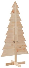Árvore de Natal decorativa 150 cm madeira de pinho maciça