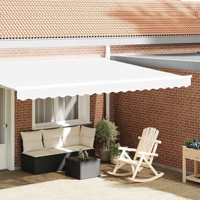 vidaXL Bandeja de Toldo para Estrutura de 4.5 m Branco 4.3x0.2 m