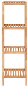 Unidade de prateleiras WC 36x36x112 cm nogueira maciça