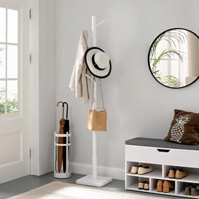 Cabide aspeto simples 30 x 30 x 175 cm branco